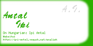 antal ipi business card